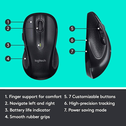 Logitech M510 Wireless Computer Mouse w/Unifying Receiver (Refurbished) - A-1 Thread Vault