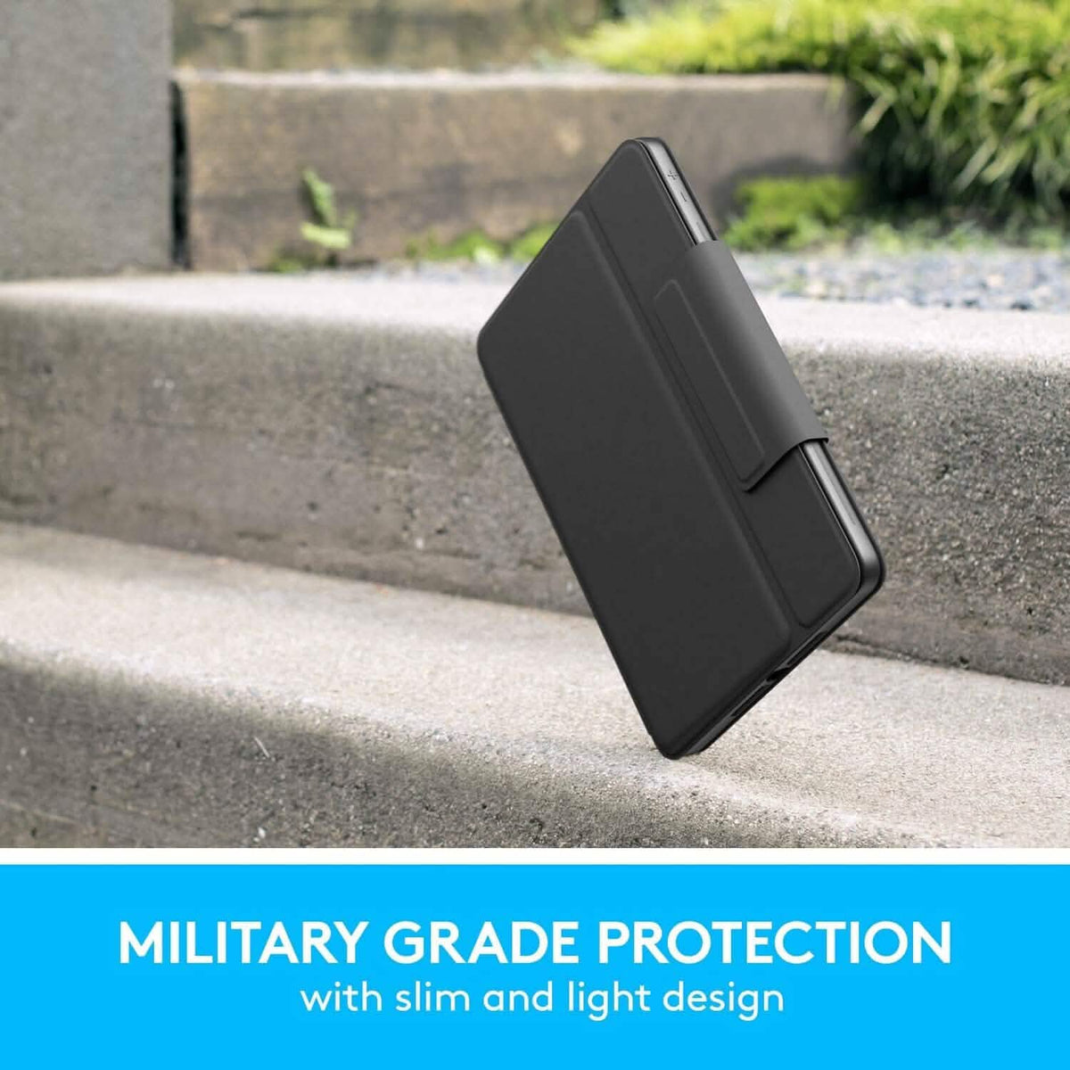 Logitech Rugged Folio - iPad (7th, 8th & 9th Generation) Protective Keyboard Case - A-1 Thread Vault