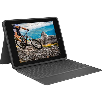 Logitech Slim Folio Bluetooth Keyboard Case for iPad (10th Generation) with Integrated Wireless Keyboard - Oxford Gray - A-1 Thread Vault