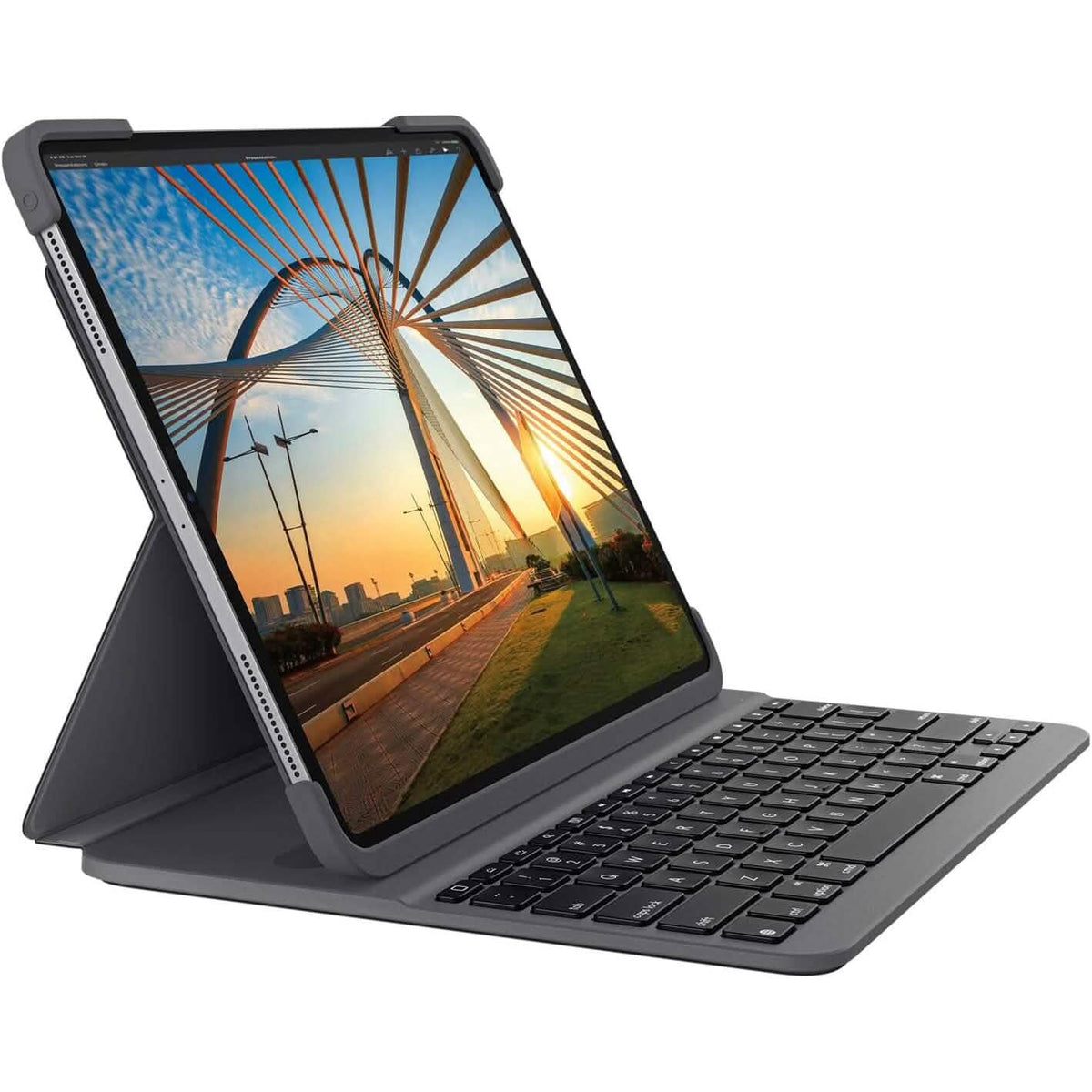 Logitech Slim Folio Pro Backlit Bluetooth Keyboard Case for iPad Pro 11-inch (1st, 2nd, 3rd, 4th Gen- 2018, 2020, 2021, 2022) (Refurbished) - A-1 Thread Vault