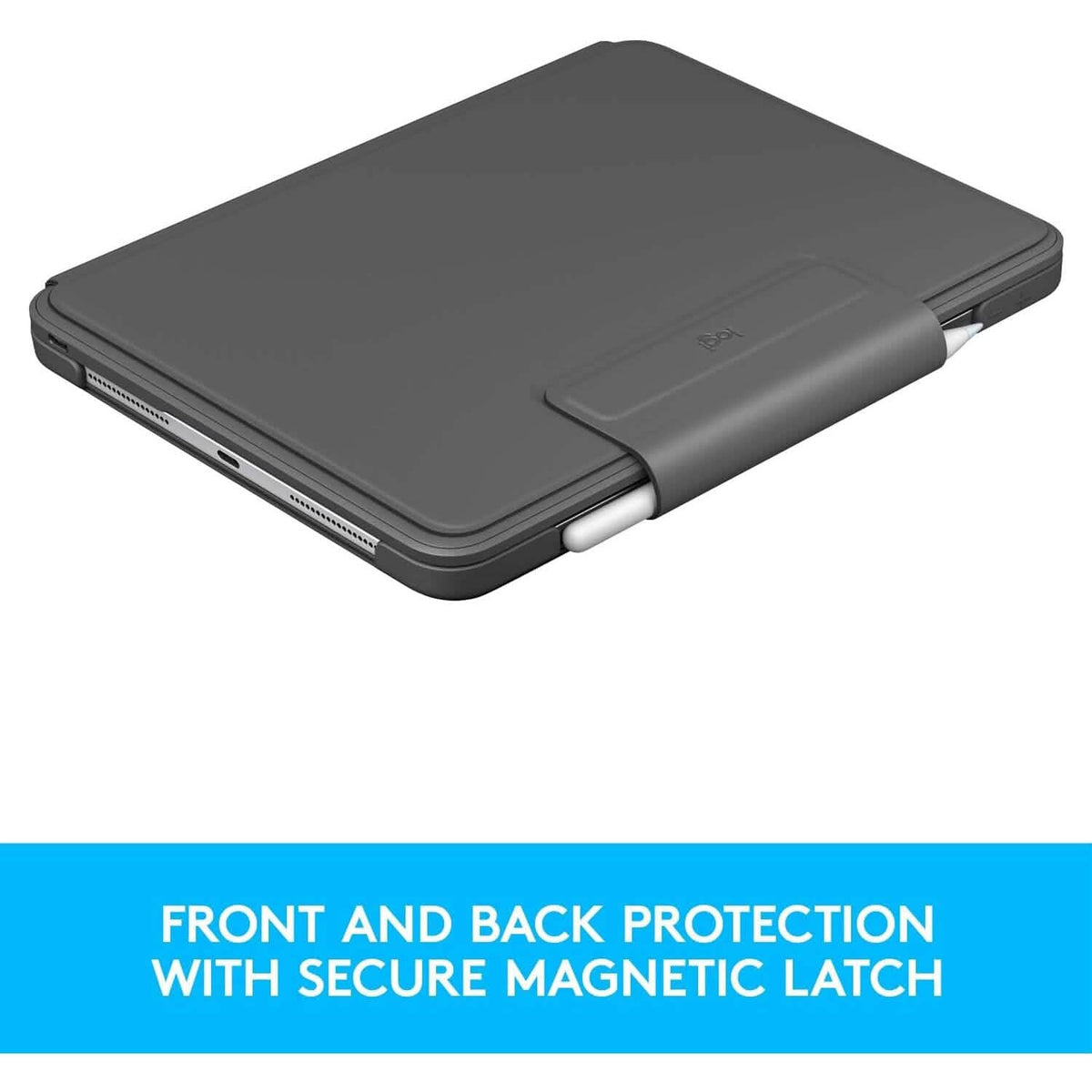 Logitech Slim Folio Pro Backlit Bluetooth Keyboard Case for iPad Pro 11-inch (1st, 2nd, 3rd, 4th Gen- 2018, 2020, 2021, 2022) (Refurbished) - A-1 Thread Vault