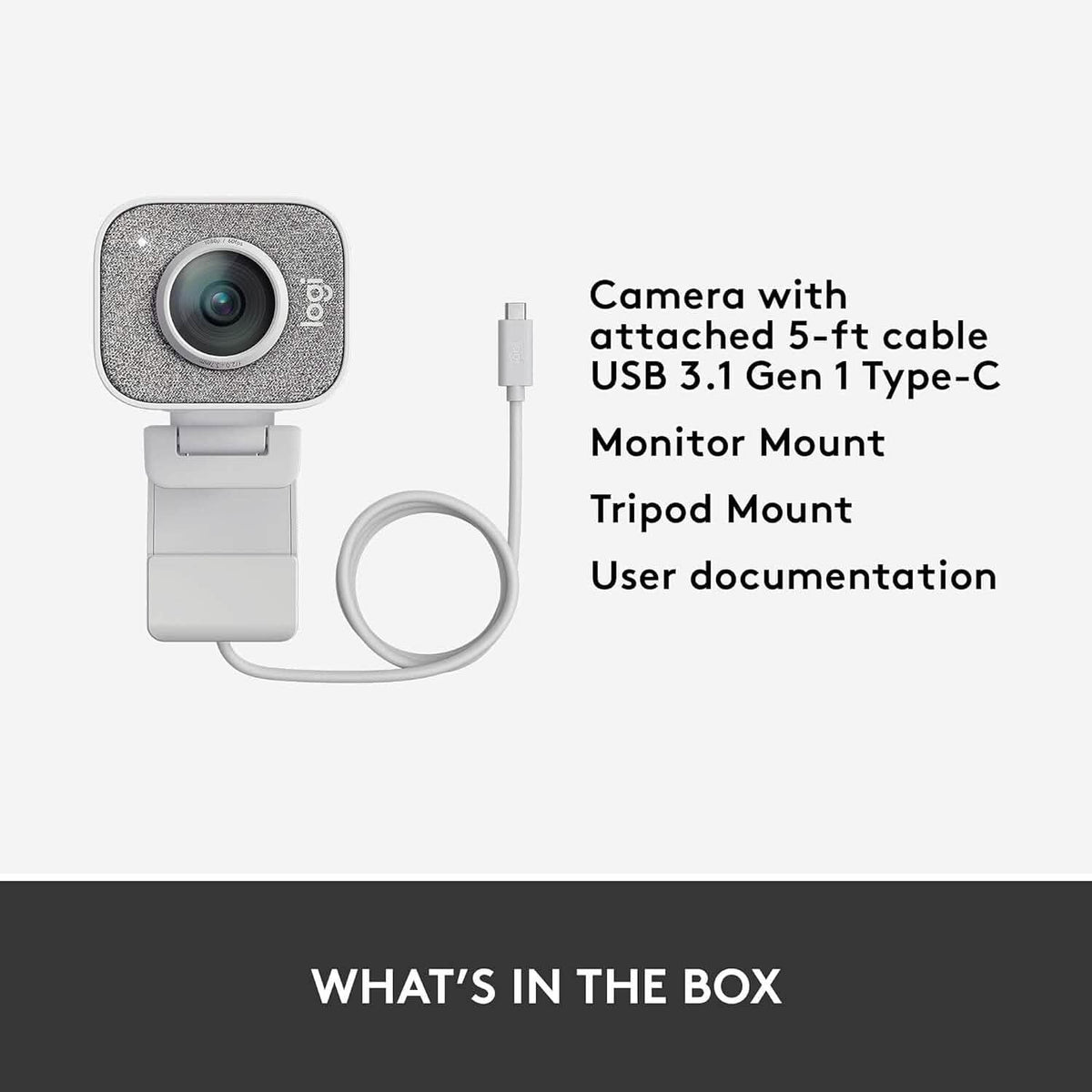 Logitech StreamCam, Live Streaming Webcam (Refurbished) - A-1 Thread Vault