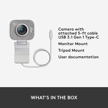 Logitech StreamCam, Live Streaming Webcam (Refurbished) - A-1 Thread Vault