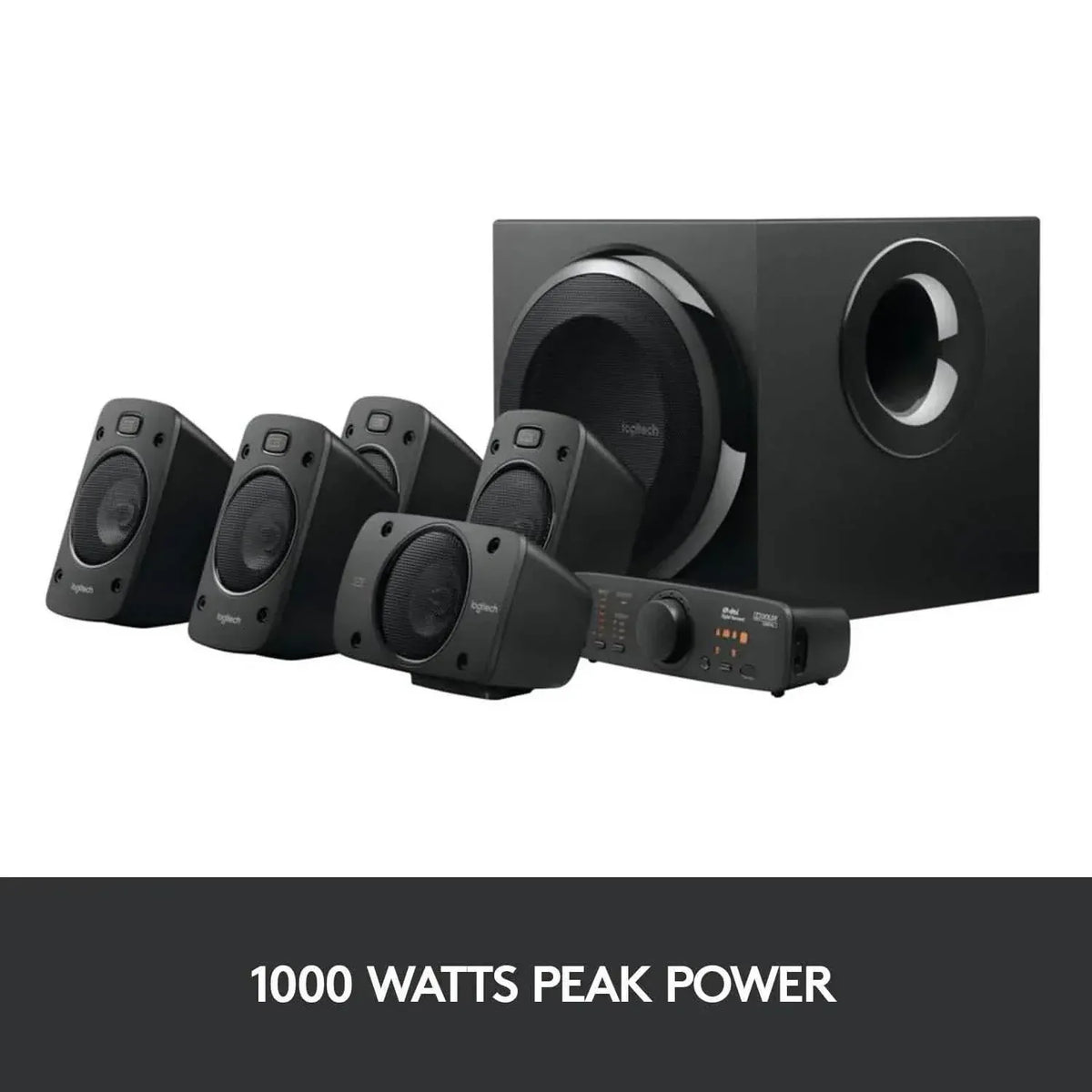 Logitech Z906 5.1 Surround Sound Speaker System - THX, Dolby Digital and DTS Digital Certified (Refurbished) - A-1 Thread Vault