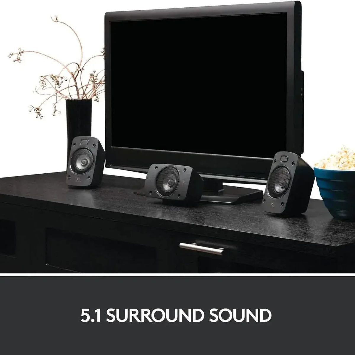 Logitech Z906 5.1 Surround Sound Speaker System - THX, Dolby Digital and DTS Digital Certified (Refurbished) - A-1 Thread Vault