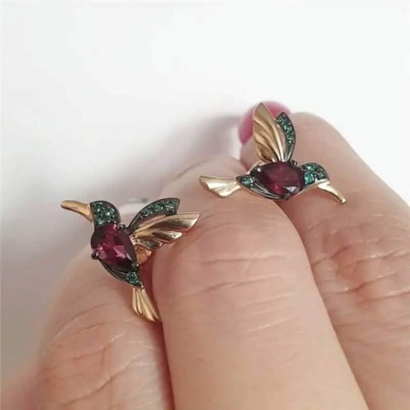 Long Hummingbird Animal Earrings - A-1 Thread Vault