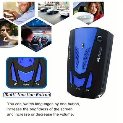 Long Range Car Detection System,City/Hwy Speed Alarm & POP Fast Scan, Automatic 360° Detection With Voice Prompt - A-1 Thread Vault