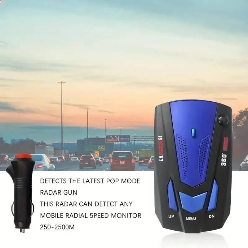 Long Range Car Detection System,City/Hwy Speed Alarm & POP Fast Scan, Automatic 360° Detection With Voice Prompt - A-1 Thread Vault