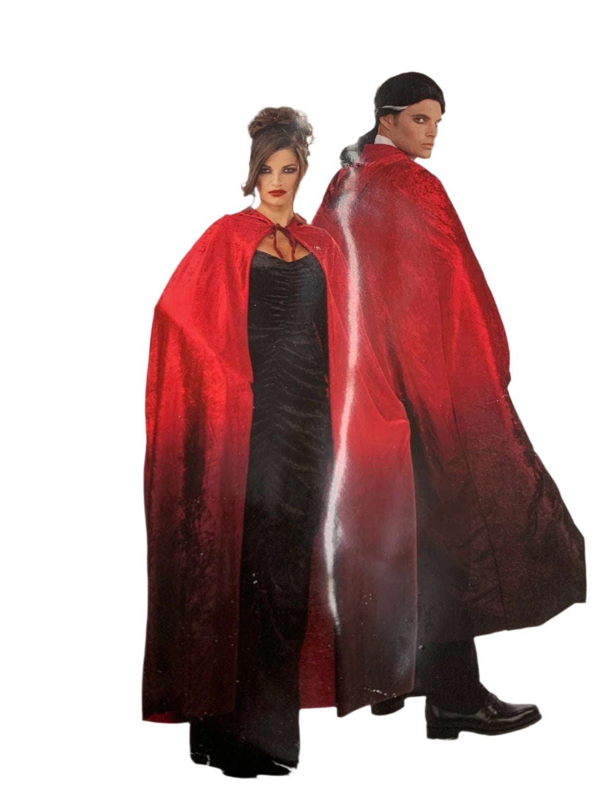 Long Red Unisex Hooded Cape - A-1 Thread Vault