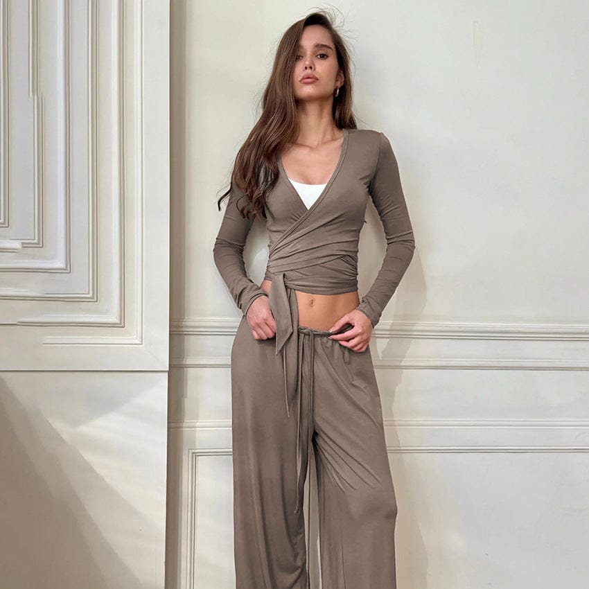 A-1 Thread VaultLong Sleeve Comfortable SleepwearClothing Sets - DailySale
