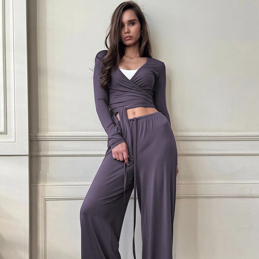 A-1 Thread VaultLong Sleeve Comfortable SleepwearClothing Sets - DailySale