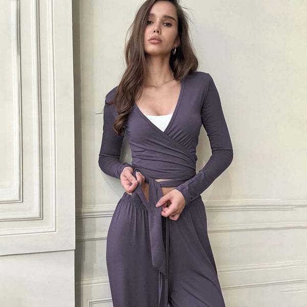 A-1 Thread VaultLong Sleeve Comfortable SleepwearClothing Sets - DailySale