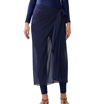 Long Sleeve Peplum Swim Set(MB025) - A-1 Thread Vault