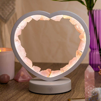 Love Magnet - Rose Quartz Heart Lamp - A-1 Thread Vault