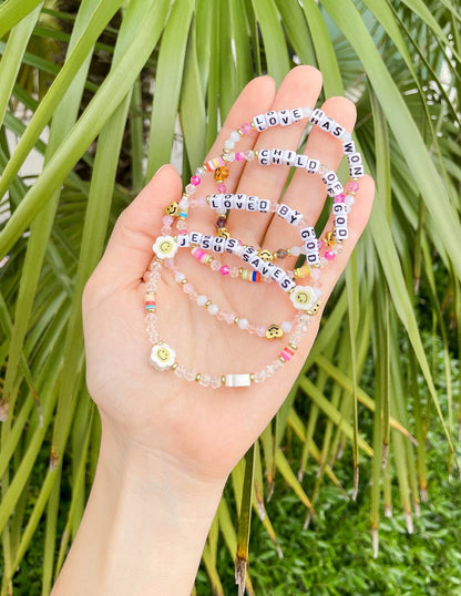 Loved By God Letter Bracelet - A-1 Thread Vault