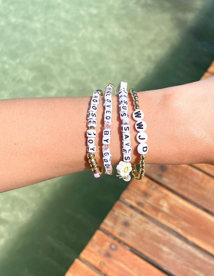 Loved By God Letter Bracelet - A-1 Thread Vault