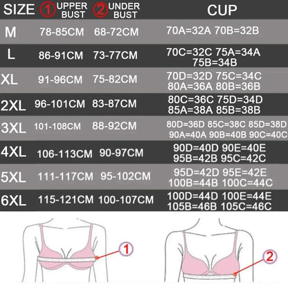 Low Back Bra Top Women Seamless Bralette Deep U Bras Backless Brassiere Large Size Underwear Wireless Sleepwear Lingerie M-6XL - A-1 Thread Vault