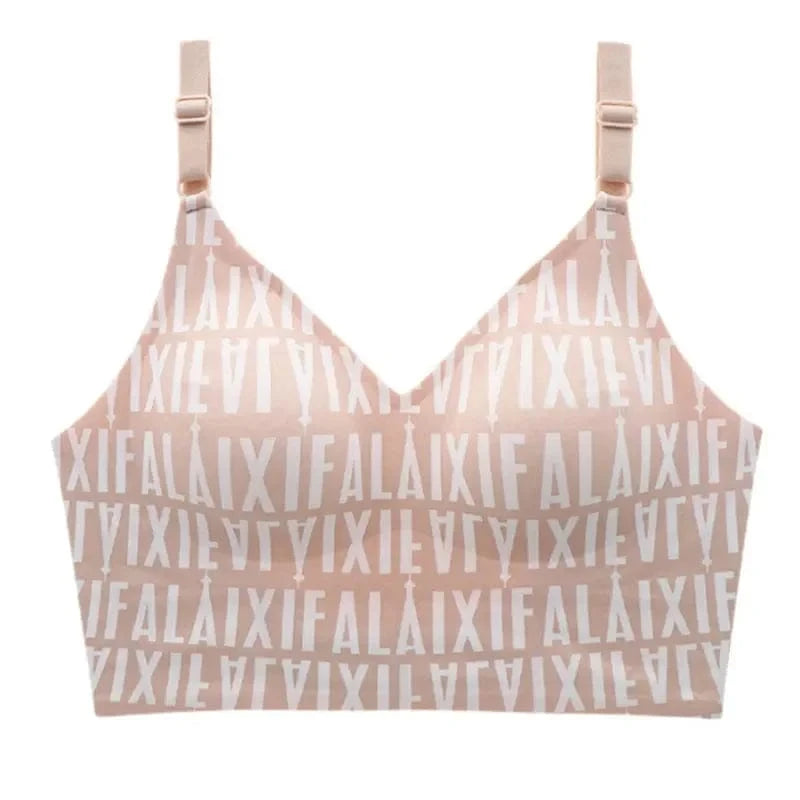 Low Back Bra Top Women Seamless Bralette Deep U Bras Backless Brassiere Large Size Underwear Wireless Sleepwear Lingerie M-6XL - A-1 Thread Vault