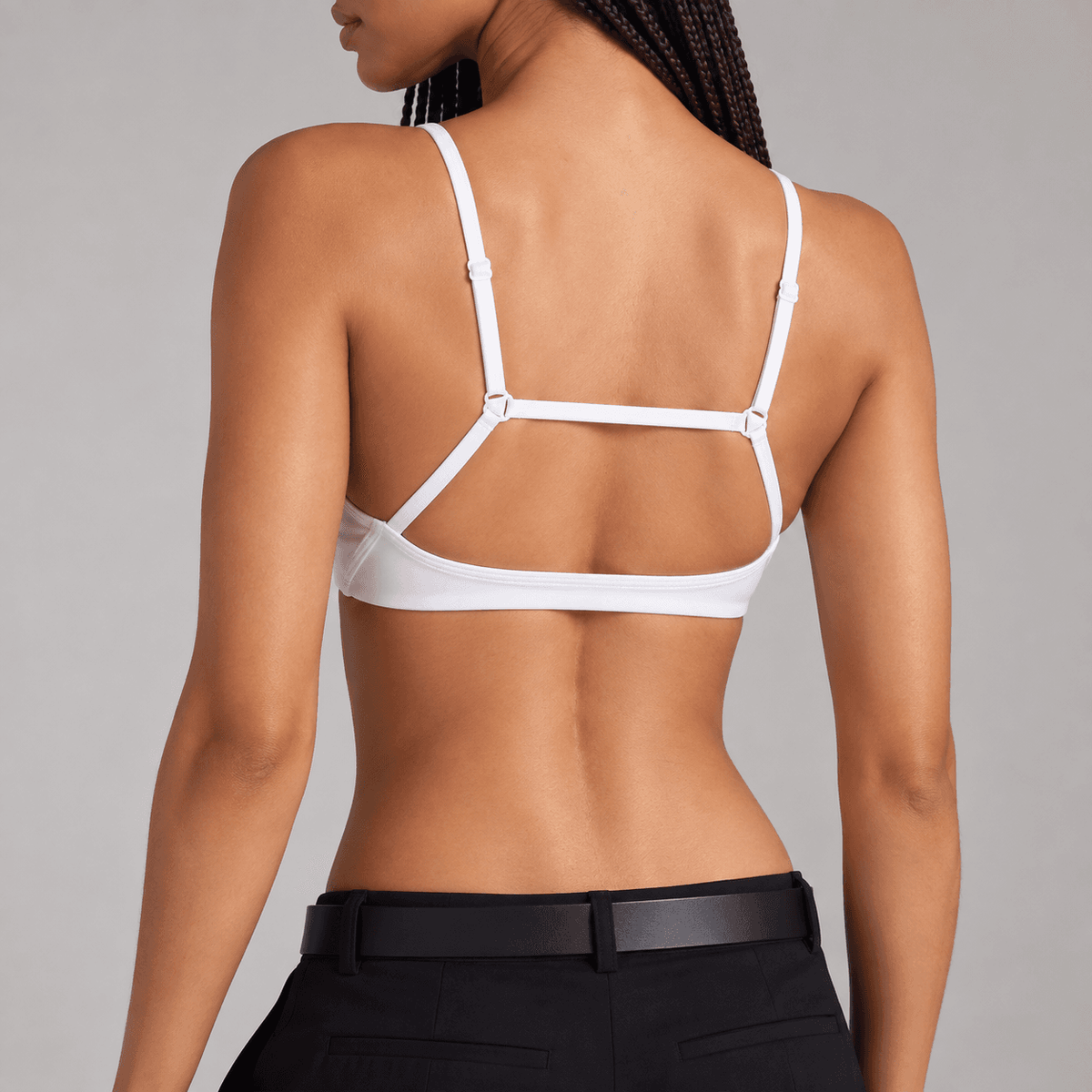 Low Scoop Workout Bra - Ivory - A-1 Thread Vault