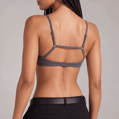 Low Scoop Workout Bra - Ivory - A-1 Thread Vault