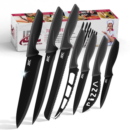 Lux Decor Collection Kitchen Knife Set Ultra Sharp Stainless Steel Knives Set - A-1 Thread Vault