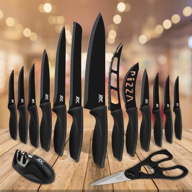 Lux Decor Collection Kitchen Knife Set Ultra Sharp Stainless Steel Knives Set - A-1 Thread Vault