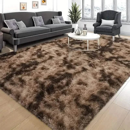 Luxurious Velvet Rectangular Shaggy Plush Carpet Rug - A-1 Thread Vault