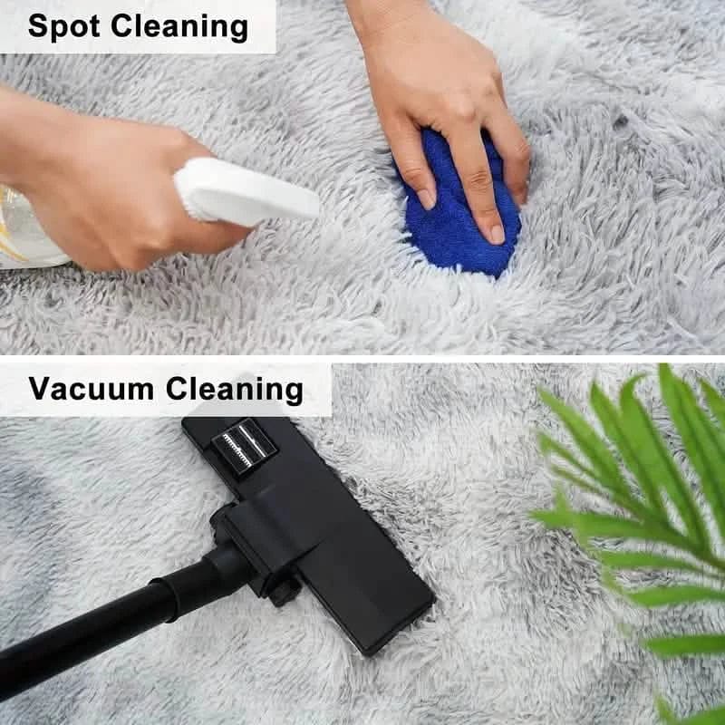 Luxurious Velvet Rectangular Shaggy Plush Carpet Rug - A-1 Thread Vault