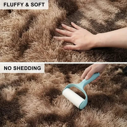 Luxurious Velvet Rectangular Shaggy Plush Carpet Rug - A-1 Thread Vault