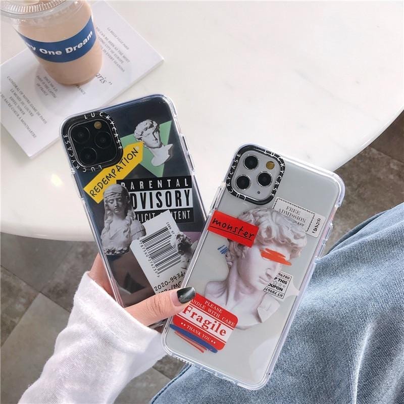Luxury Art Letter Label iPhone Case - A-1 Thread Vault