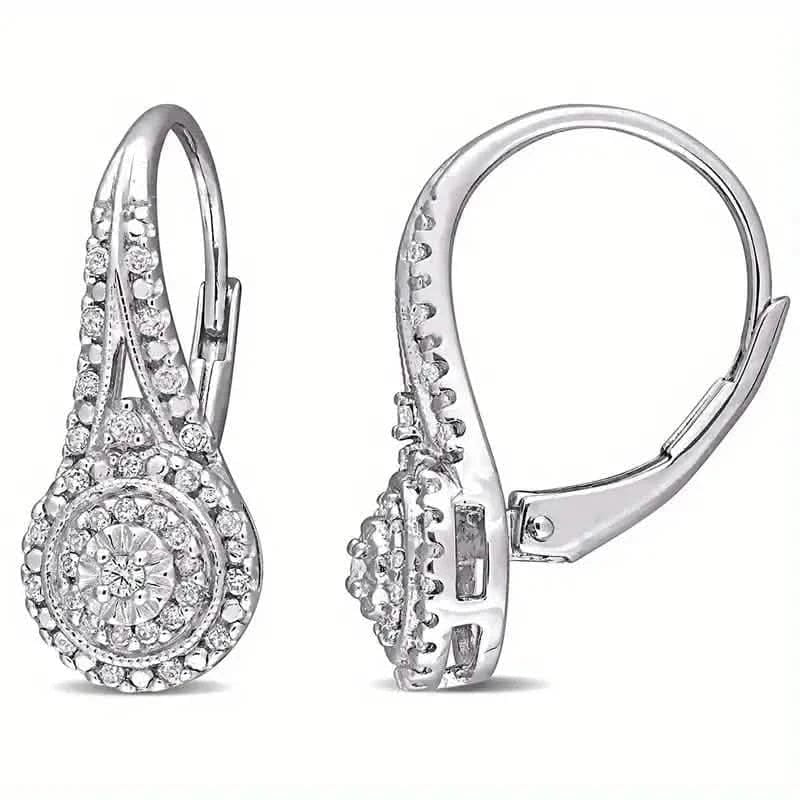 Luxury Eight Heart Earrings with Cubic Zirconia - A-1 Thread Vault