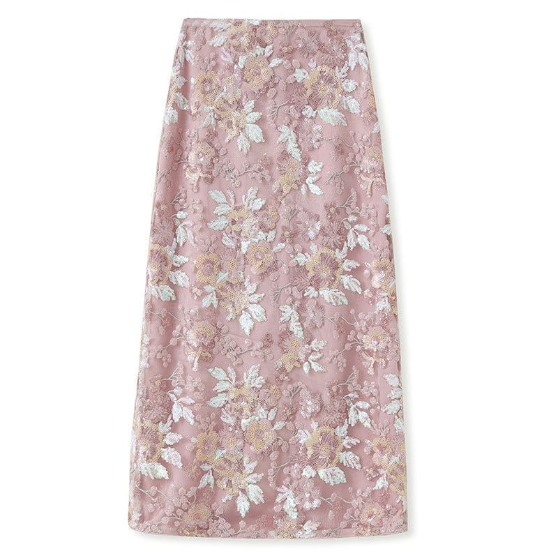 Luxury Embroidered Floral Jacket & Skirt Set(MS307) - A-1 Thread Vault