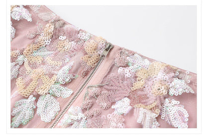 Luxury Embroidered Floral Jacket & Skirt Set(MS307) - A-1 Thread Vault