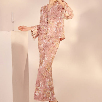Luxury Embroidered Floral Jacket & Skirt Set(MS307) - A-1 Thread Vault