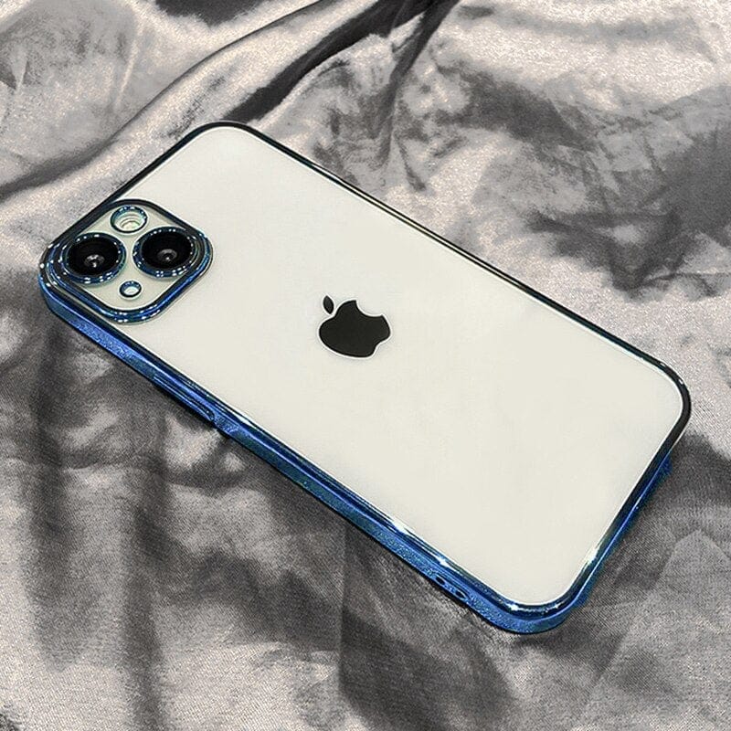 Luxury Plating Square Frame Clear iPhone Case - A-1 Thread Vault