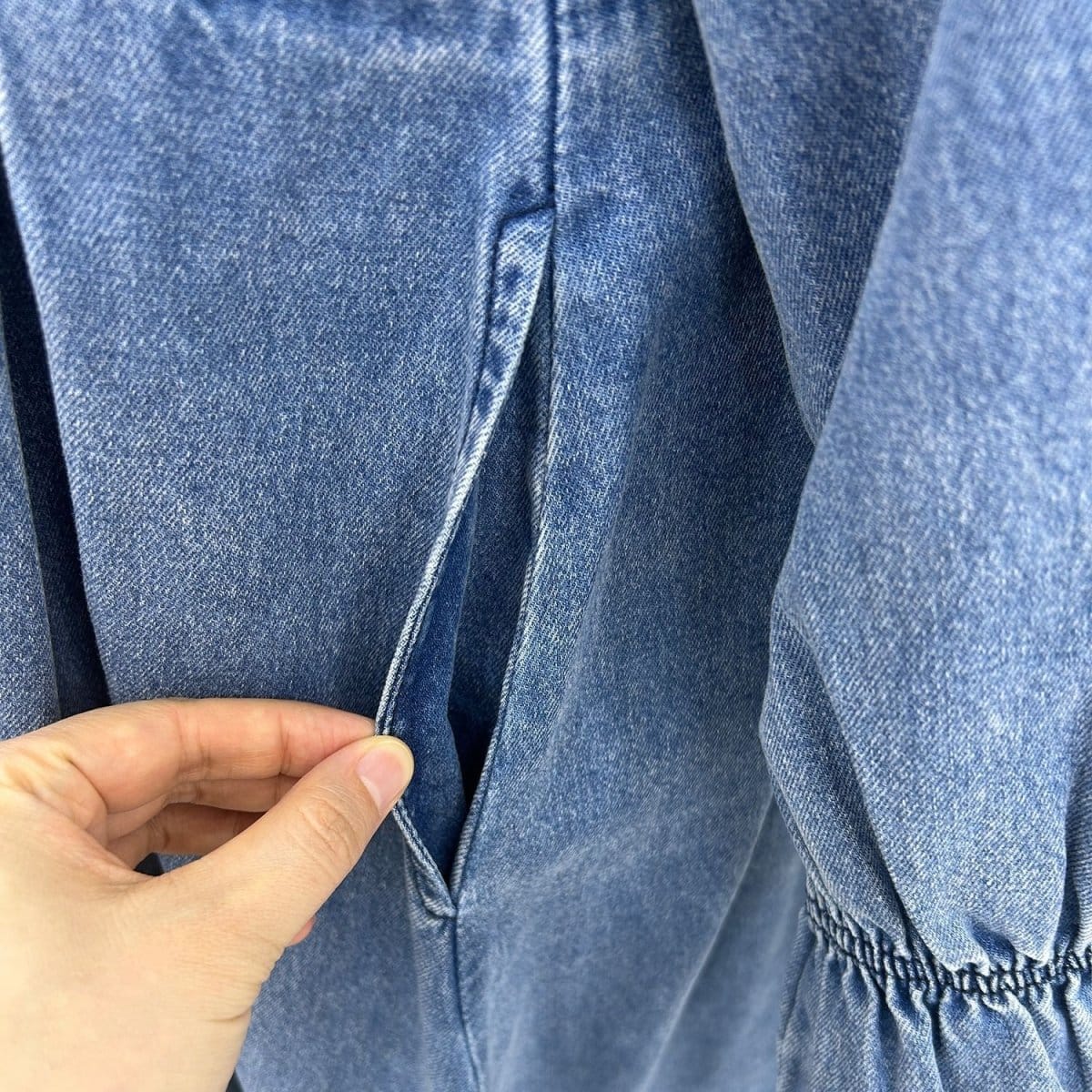 Lyocell Denim Maxi Dress(MS442) - A-1 Thread Vault