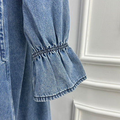 Lyocell Denim Maxi Dress(MS442) - A-1 Thread Vault