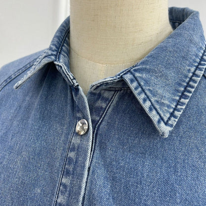 Lyocell Denim Maxi Dress(MS442) - A-1 Thread Vault