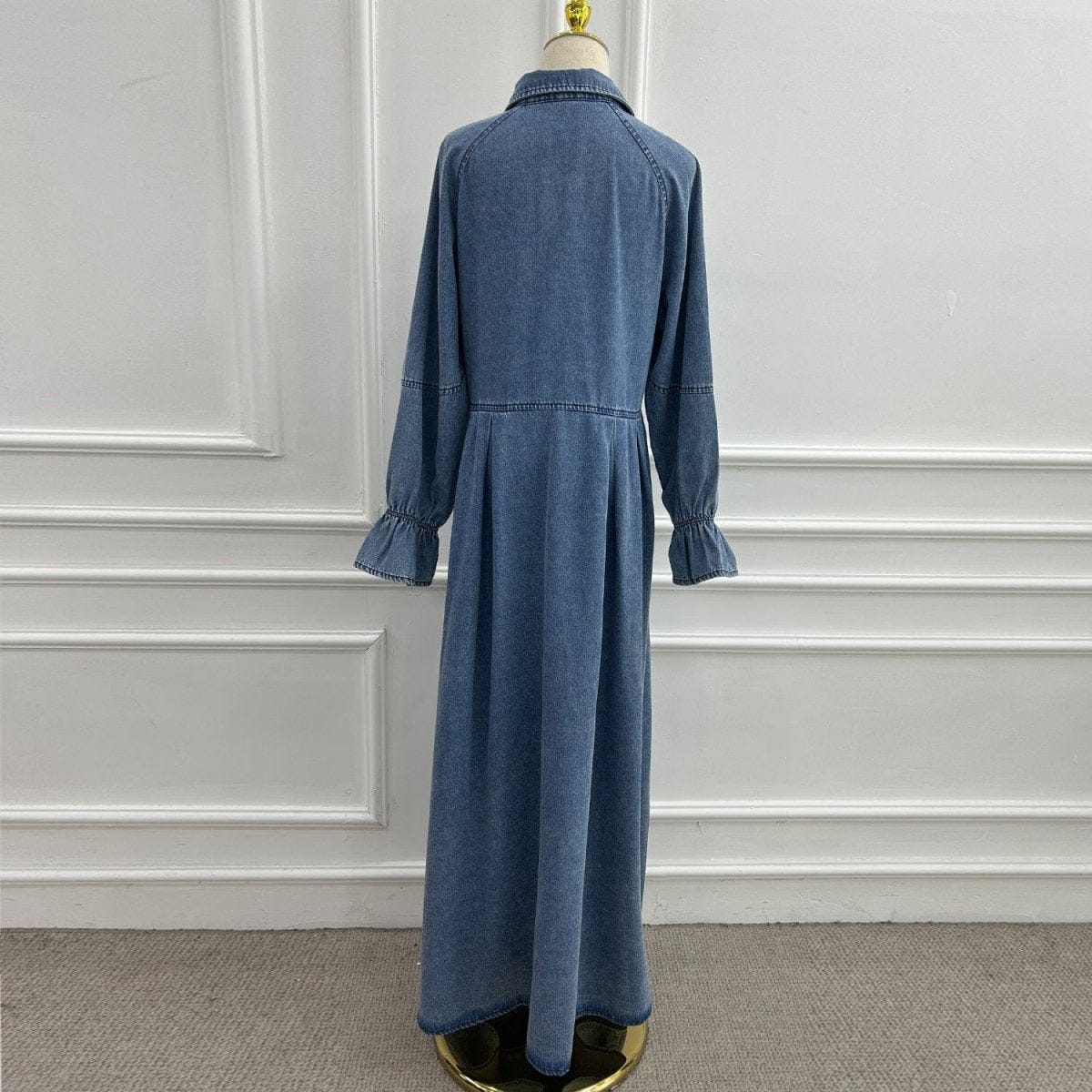 Lyocell Denim Maxi Dress(MS442) - A-1 Thread Vault