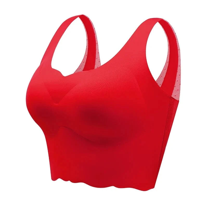 M-6XL Wireless Seamless Bra for Women Sleeping Vest Bra Ultra Thin BH Breathable Bralette Invisible Sports Bra Push Up Underwear - A-1 Thread Vault