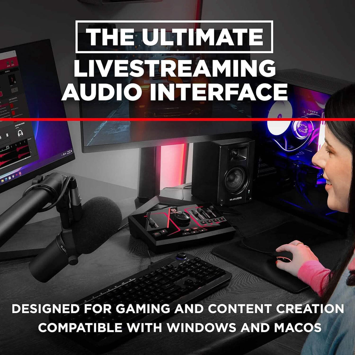 M-Game Solo USB Audio Interface Mixer for Streaming and Gaming (Refurbished) - A-1 Thread Vault