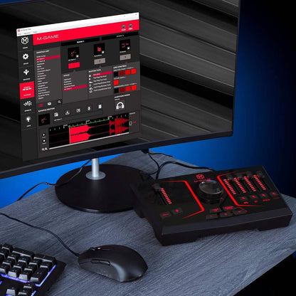M-Game Solo USB Audio Interface Mixer for Streaming and Gaming (Refurbished) - A-1 Thread Vault