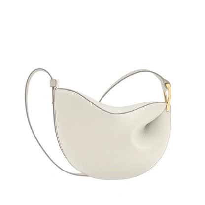 MAC182 Lychee Textured One-Shoulder Crossbody Saddle Bag - A-1 Thread Vault