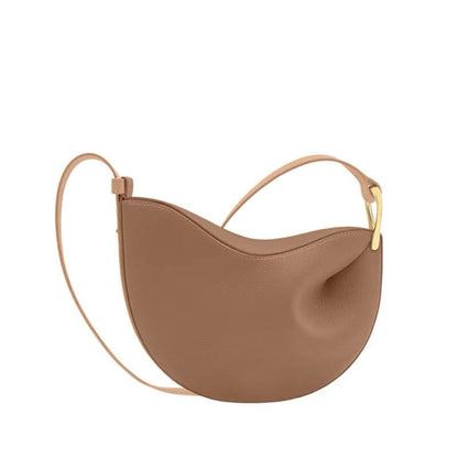 MAC182 Lychee Textured One-Shoulder Crossbody Saddle Bag - A-1 Thread Vault