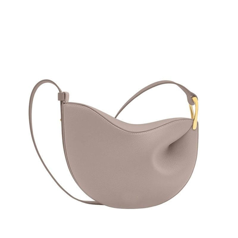 MAC182 Lychee Textured One-Shoulder Crossbody Saddle Bag - A-1 Thread Vault