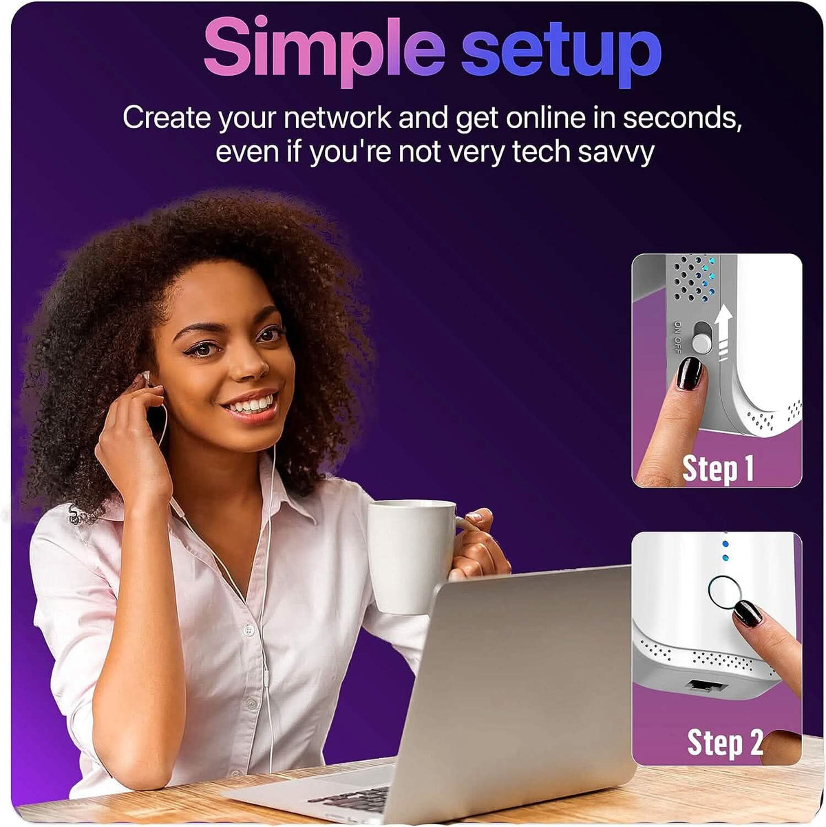 Macard WiFi Extender Booster - 2023 Release Up to 74% Faster (Refurbished) - A-1 Thread Vault