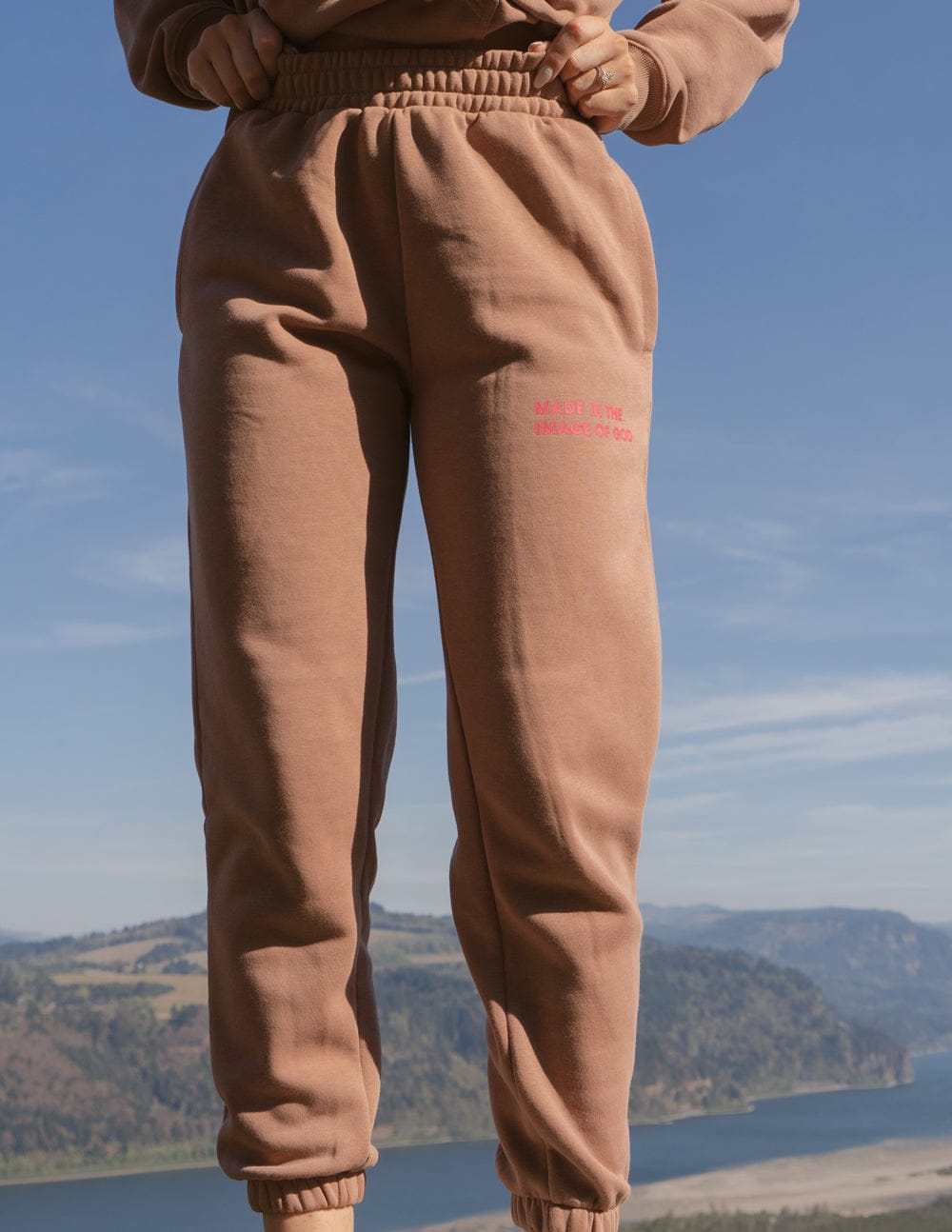 Made in the Image of God Brown Unisex Sweatpant - A-1 Thread Vault