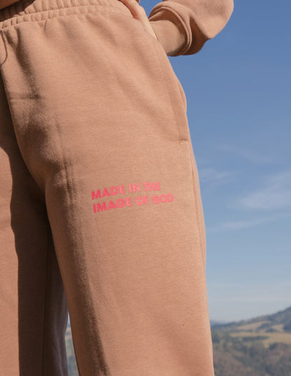Made in the Image of God Brown Unisex Sweatpant - A-1 Thread Vault