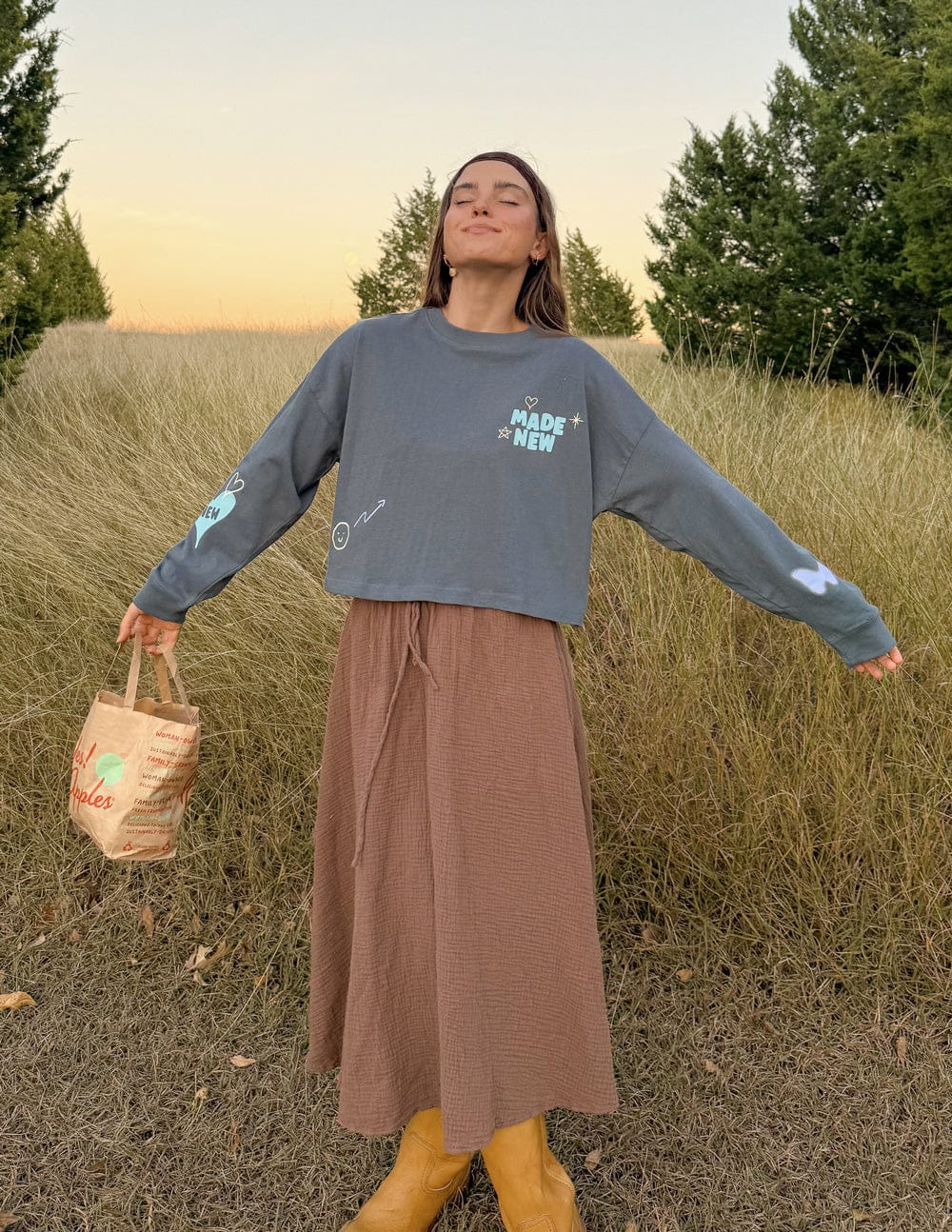 Made New Cropped LS Women's Tee - A-1 Thread Vault