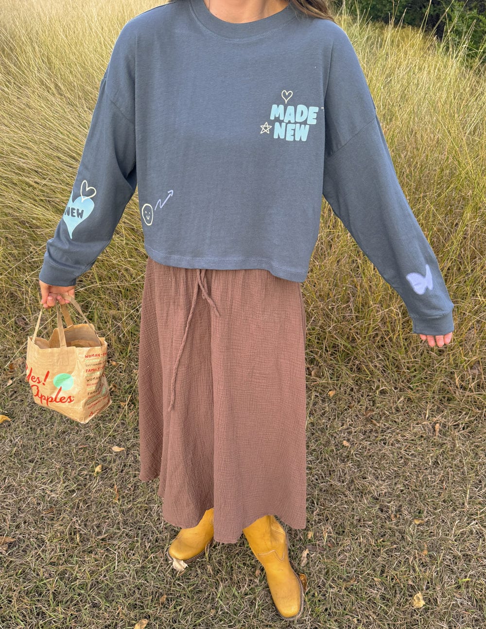 Made New Cropped LS Women's Tee - A-1 Thread Vault